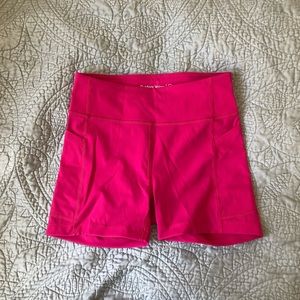 Outdoor Voices hot pink biker shorts